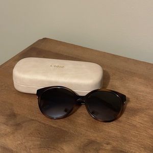 Chloe sunglasses- Havana size with case.